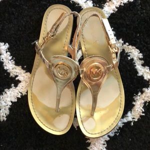 Michael Kors Gold Sandals
